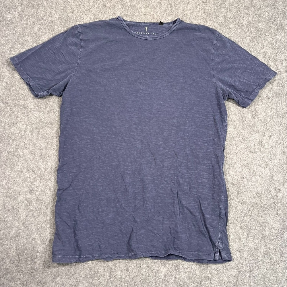 American‎ Tall Future Dusk Blue Regular Fit Slub Short Sleeve Tee Men's Size L/T